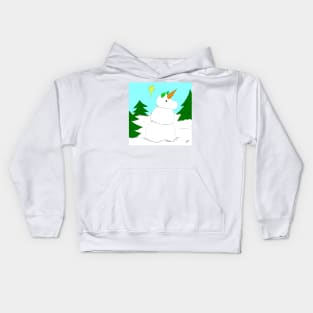 Snow Unicorn Kids Hoodie